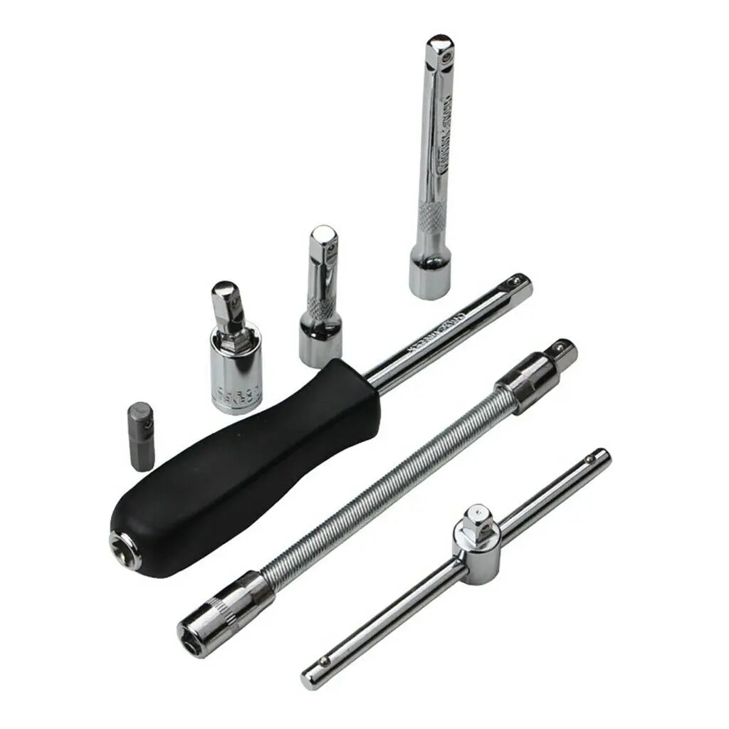 46pc 1/4inch Drive Ratchet Socket Set Wrench Set with Sockets Metric Hex Bit Socket Set Repair Handing Tool Kits for Home Auto